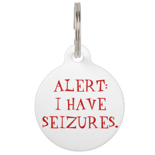 Epilepsie (epilepsie) Label van medisch waarschuwi Huisdierpenning