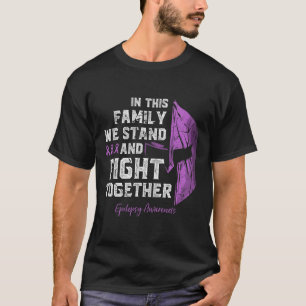Epilepsie Familie Steun Bewustzijn Spartaanse Krij T-shirt