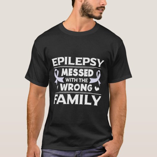 Epilepsie Gift Lavendel Awareness Lint T-shirt (Voorkant)