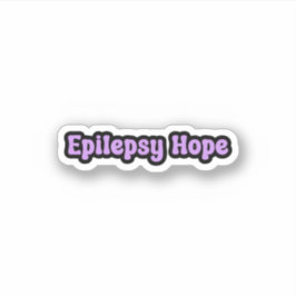 Epilepsie Hoop Paarse Epilepsiebewustzijn Sticker