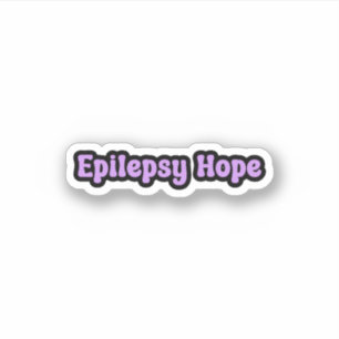 Epilepsie Hoop Paarse Epilepsiebewustzijn Sticker