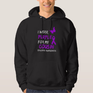 Epilepsie Ik Draag Paars Voor Mijn Neef Lint Hoodie