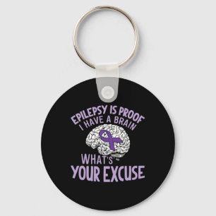 Epilepsie is een bewijs dat ik een brein heb wat j sleutelhanger
