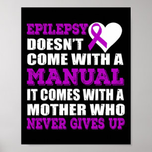 Epilepsie is een moeder die nooit het Paarse lint Poster