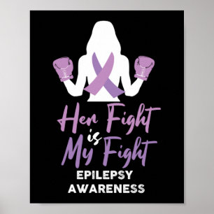 Epilepsie is me bewust van haar strijd poster