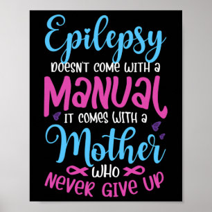 Epilepsie komt niet met een handmatige IT Epilepsi Poster