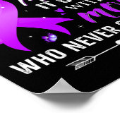 Epilepsie komt niet met een Manual Awareness Purp Poster (Hoek)