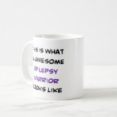 epilepsie krijger, geweldig koffiemok (Voorkant links)