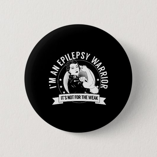 Epilepsie Krijger Nftw - Epilepsie Bewustzijn  Ronde Button 5,7 Cm (Voorkant)