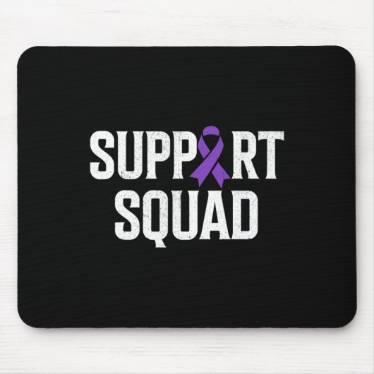 Epilepsie krijger ondersteuning squad ondersteunin muismat (Voorkant)