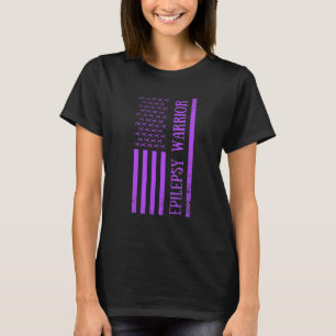 Epilepsie Krijger Paars Epilepsie Bewustzijn Maand T-shirt