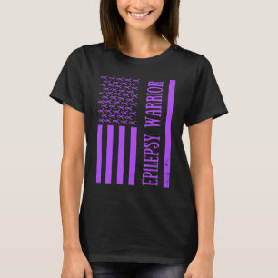 Epilepsie Krijger Paars Epilepsie Bewustzijn Maand T-shirt