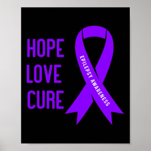 Epilepsie Krijger - Paarse Epilepsie Bewustzijn  Poster