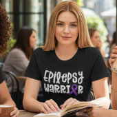Epilepsie Krijger Paarse Lint Tri-Blend Shirt