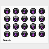 Epilepsie Krijger Voor Kinderen  Ronde Sticker (Vel)