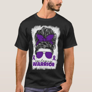 Epilepsie krijger voor vrouwen Moeder Paarse epile T-shirt