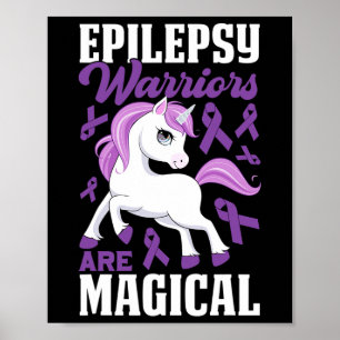 Epilepsie krijgers zijn magische Paarse lint en Un Poster