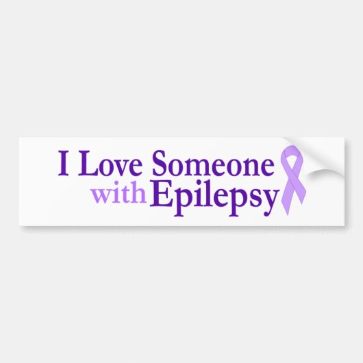 epilepsie liefde bumpersticker (Voorkant)