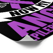 Epilepsie lint Mijn held is nu mijn engel epilepsi Poster (Hoek)