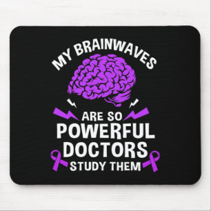 Epilepsie Mijn hersengolven zijn zo krachtige dokt Muismat