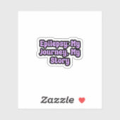 Epilepsie: Mijn reis, mijn verhaal Paarse bewustzi Sticker (Vel)