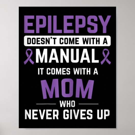 Epilepsie Moeder Epilepsie Bewustzijn Epilepsie Poster (Voorkant)