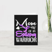 Epilepsie Moeder Paarse Lint Bewustzijn Moeder 2 Kaart (Voorkant)
