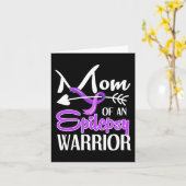 Epilepsie Moeder Paarse Lint Bewustzijn Moeder 2 Kaart (Gele Bloem)