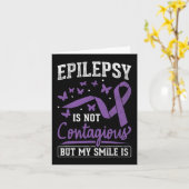 Epilepsie niet besmettelijk Mijn glimlach is epile Kaart (Gele Bloem)