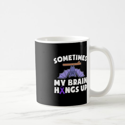 Epilepsie Soms gaat mijn brein omhoog Bewustmaking Koffiemok (Rechts)