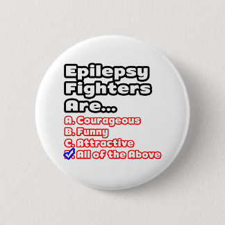 Epilepsie Strijder Quiz Ronde Button 5,7 Cm