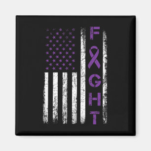 Epilepsie Strijder Usa Vlag - Vecht Tegen Epilepsi Magneet