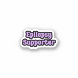 Epilepsie Supporter Paarse Epilepsie Bewustzijn Sticker