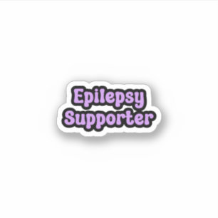 Epilepsie Supporter Paarse Epilepsie Bewustzijn Sticker