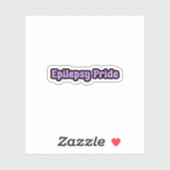 Epilepsie trots Paarse bewustzijn Sticker (Vel)