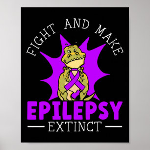 Epilepsie uitroeien en eronder maken poster
