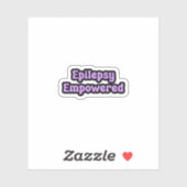 Epilepsie versterkt Paarse bewustzijn Sticker (Vel)
