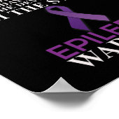 Epilepsie Warrior Awareness Christelijk Faith Poster (Hoek)