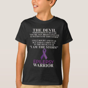 Epilepsie Warrior Awareness Christelijk Faith T-shirt