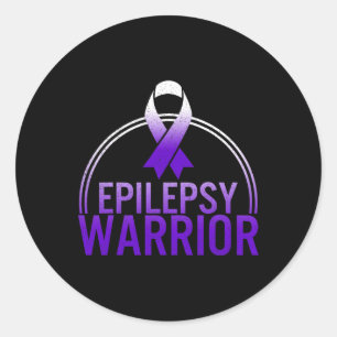Epilepsie Warrior Awareness Convulsieondersteuning Ronde Sticker