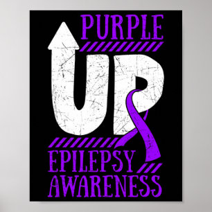 Epilepsie Warrior Dag Epileptische Lint Epilepsia  Poster