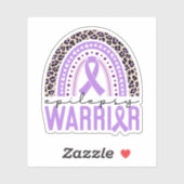 Epilepsie Warrior Epilepsie Bewustzijn Rainbow Sticker (Vel)