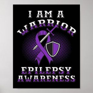 Epilepsie Warrior Epilepsie Epileptische aanval Di Poster