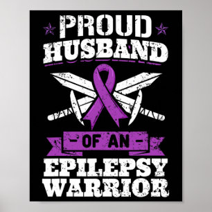 Epilepsie Warrior Epileptische aanval aandoening Poster