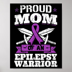 Epilepsie Warrior Moeder Epileptische Aanval Stoor Poster