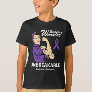 Epilepsie Warrior Onbreekbare Epilepsie Bewustzijn T-shirt