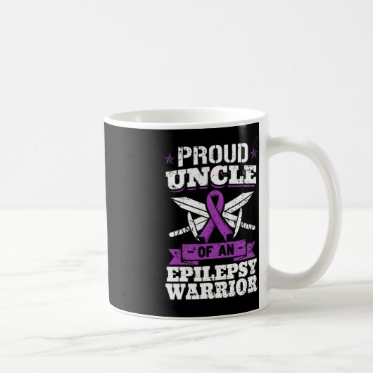 Epilepsie Warrior Uncle Epileptic Convulsion Disor Koffiemok (Rechts)