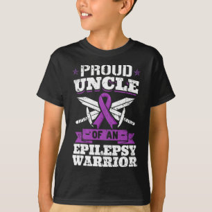 Epilepsie Warrior Uncle Epileptic Convulsion Disor T-shirt