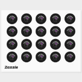 Epilepsiebewustzijn 5 ronde sticker (Vel)