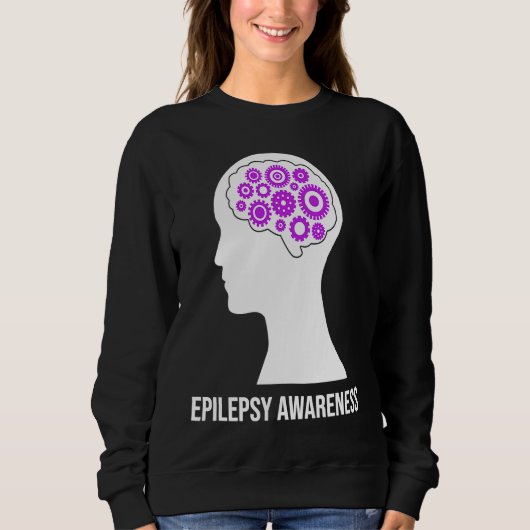 Epilepsiebewustzijn Brain Bewust Epileptische Krij Trui (Voorkant)